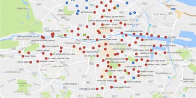Dublinbikes แผนที่