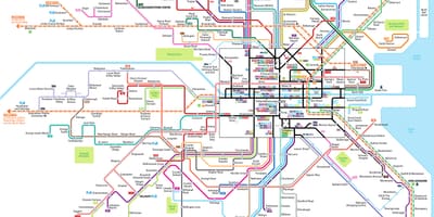 ดับลิน 747 รถบนแผนที่