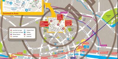 เนี่ยโรงพยาบาลแผนที่ดับลิน