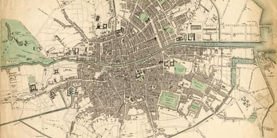 แผนที่ของดับลินใน 1916