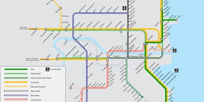แผนที่ของ DART สายดับลิน